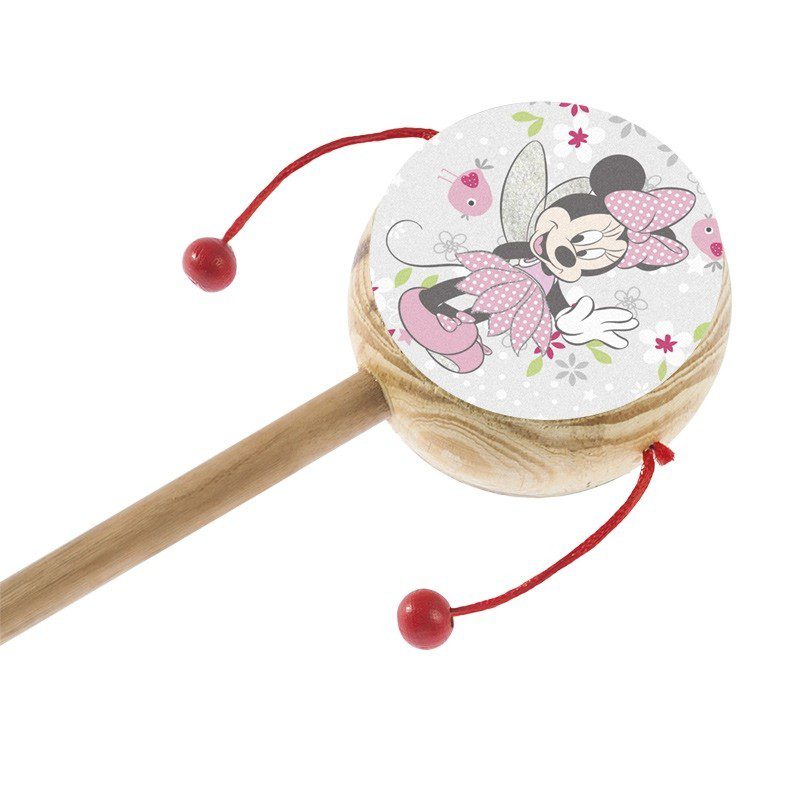 Μπομπονιέρα ξύλινο τυμπανάκι με φιγούρες Disney
