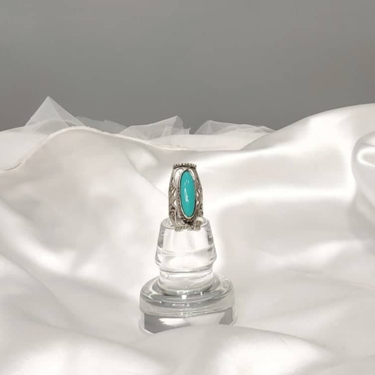 Δαχτυλίδι boho ethnic τιρκουάζ