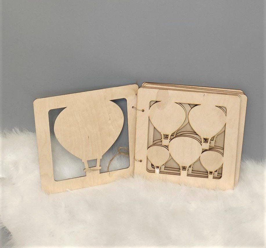 Ξύλινο Βιβλίο Ευχών Αερόστατο