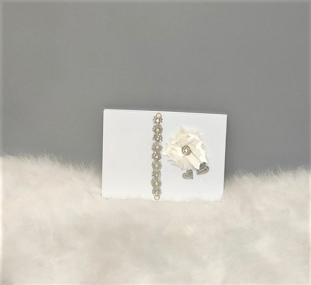 Βιβλίο Ευχών Γάμου με τριαντάφυλλο